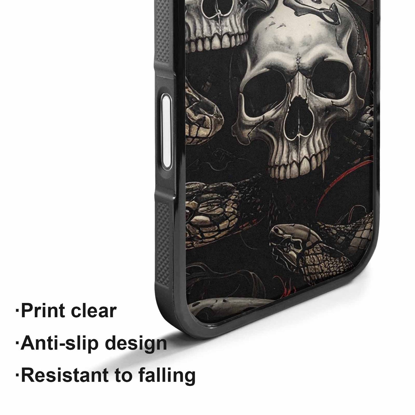iPhone 17 Case — Skull Dark Art Gothic Print Gothic, Customized Protective Case