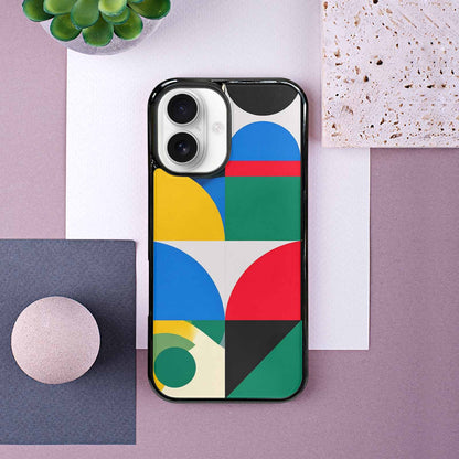 iPhone 16 Case — 1960s Mod Cartoon Art Pattern, Unique Phone Case Design