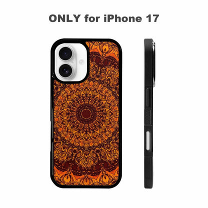 iPhone 17 Case — Mandala Lions Art Seamless Original Art, Personalized Phone Case