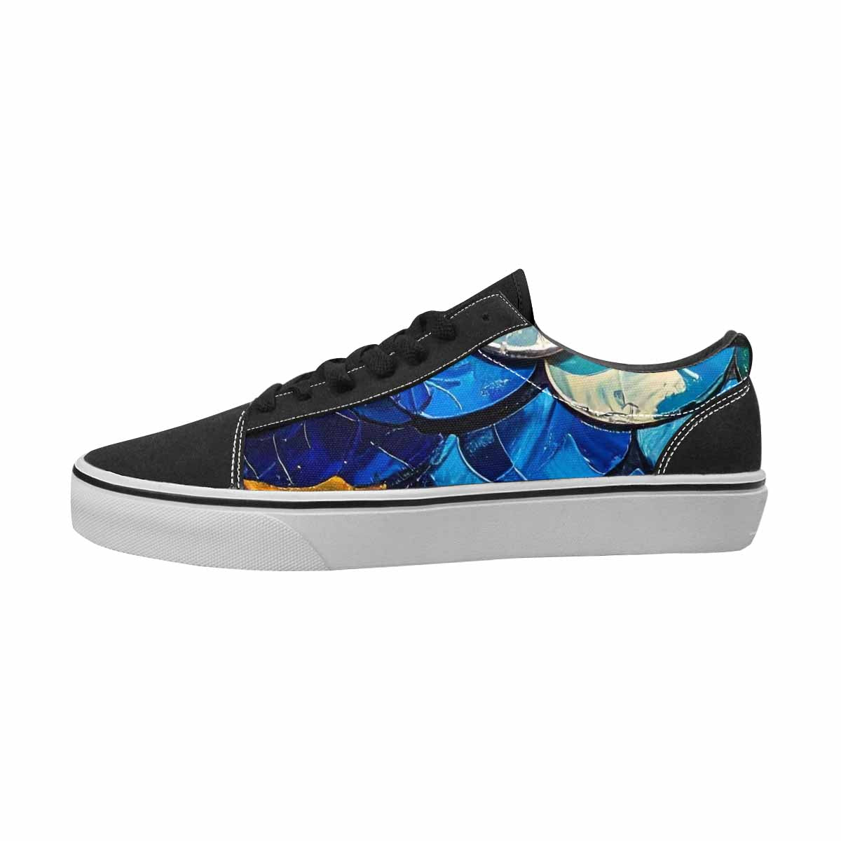 MEN'S Reptile Full Color Canvas Wearable Art Kaleidoscope Shoes