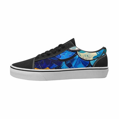 MEN'S Reptile Full Color Canvas Wearable Art Kaleidoscope Shoes