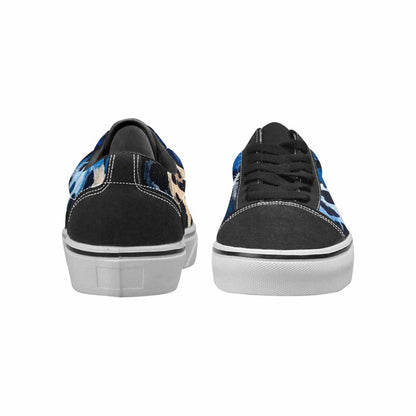 WOMEN'S Animal Print Lace-Up Canvas Wallpaper Art Sneakers