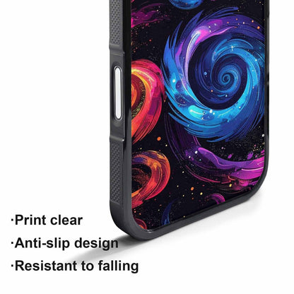 iPhone 17 Pro Case — Rose Galaxy Art Seamless Pattern Galaxy, Custom Designed Case Cover
