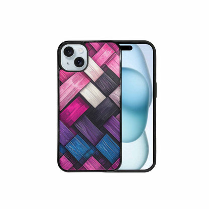 iPhone 15 Plus Case — Genderfluid Flag Color Theme Small Rainbow, Personalized Phone Case