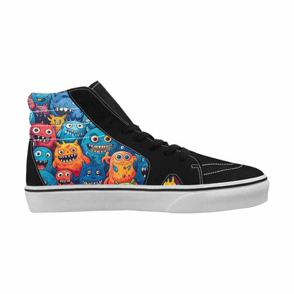 MEN'S Monsters (general) High Top Canvas Kaleidoscope Custom Sneakers