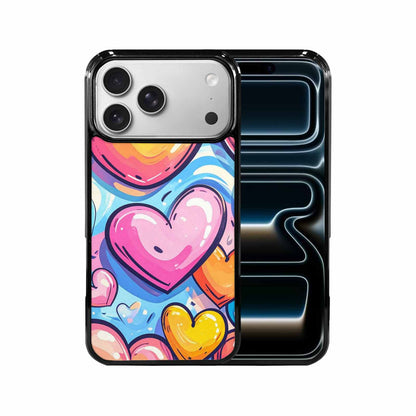 iPhone 17 Pro Max Case — Pastel Summer Heart Original Art, Original Design Phone Case