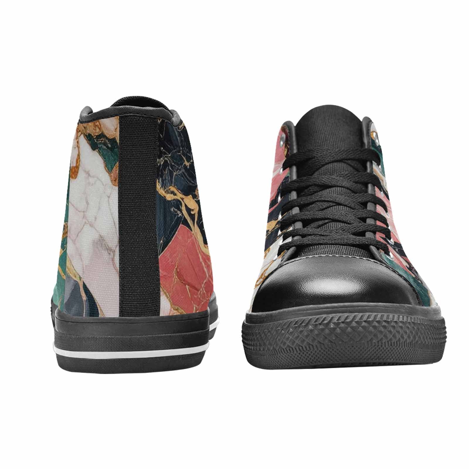 MEN'S Marble Stone Texture High Top Canvas Surreal Shoes