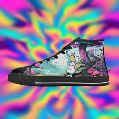 Dragon Amber Gold Custom WOMEN Bold Art - Freaky Shoes | Custom Art Sneakers