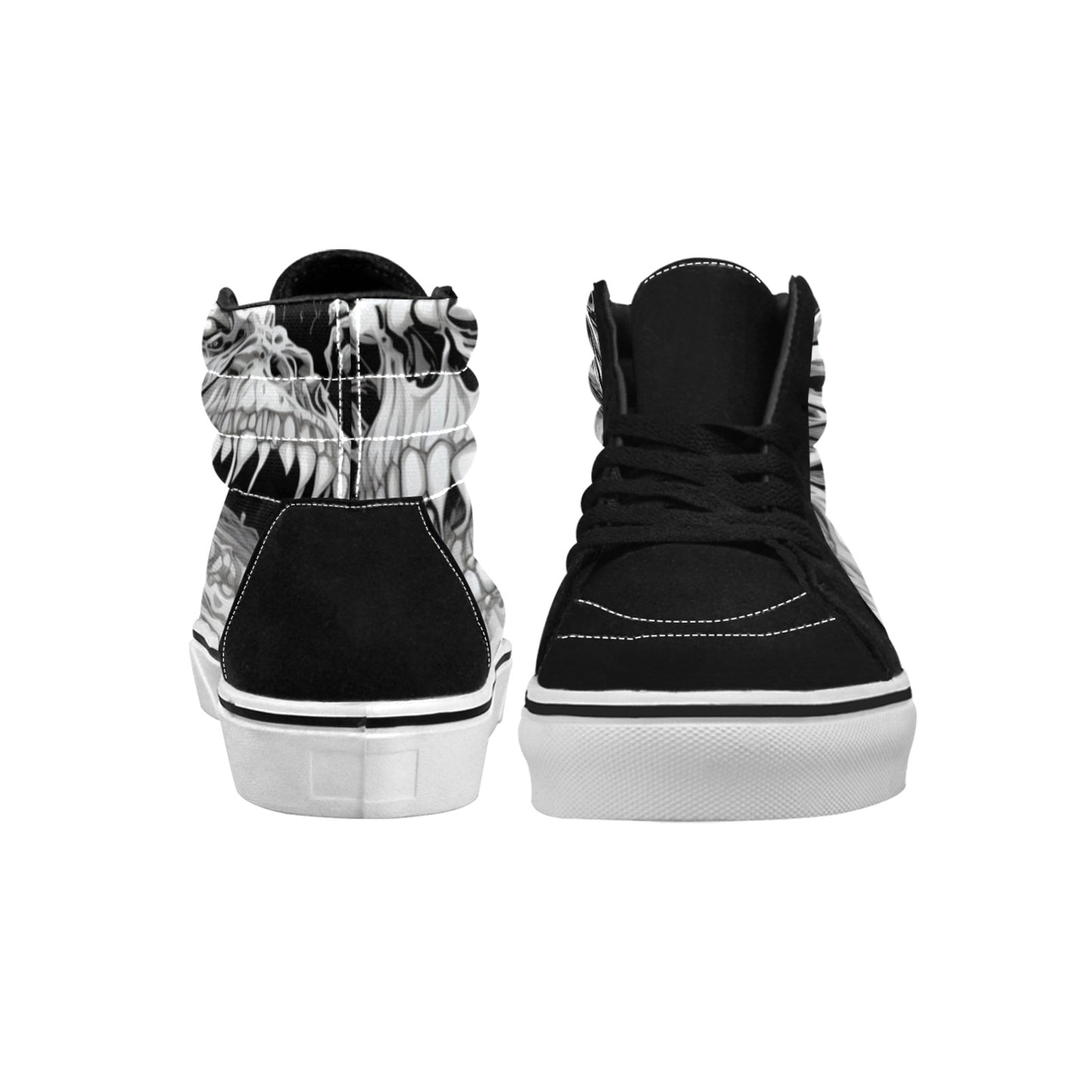MEN'S Horror Comic Book Art High Top Skateboarding Vivid Shoes