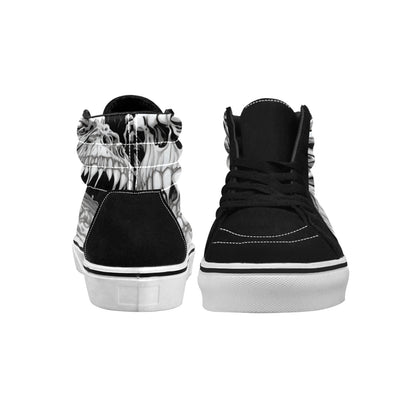 MEN'S Horror Comic Book Art High Top Skateboarding Vivid Shoes