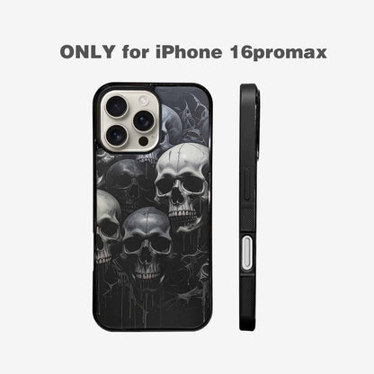 iPhone 16 Pro Max Case — Grey Dark Black And Grey Tones, Personalized Phone Case