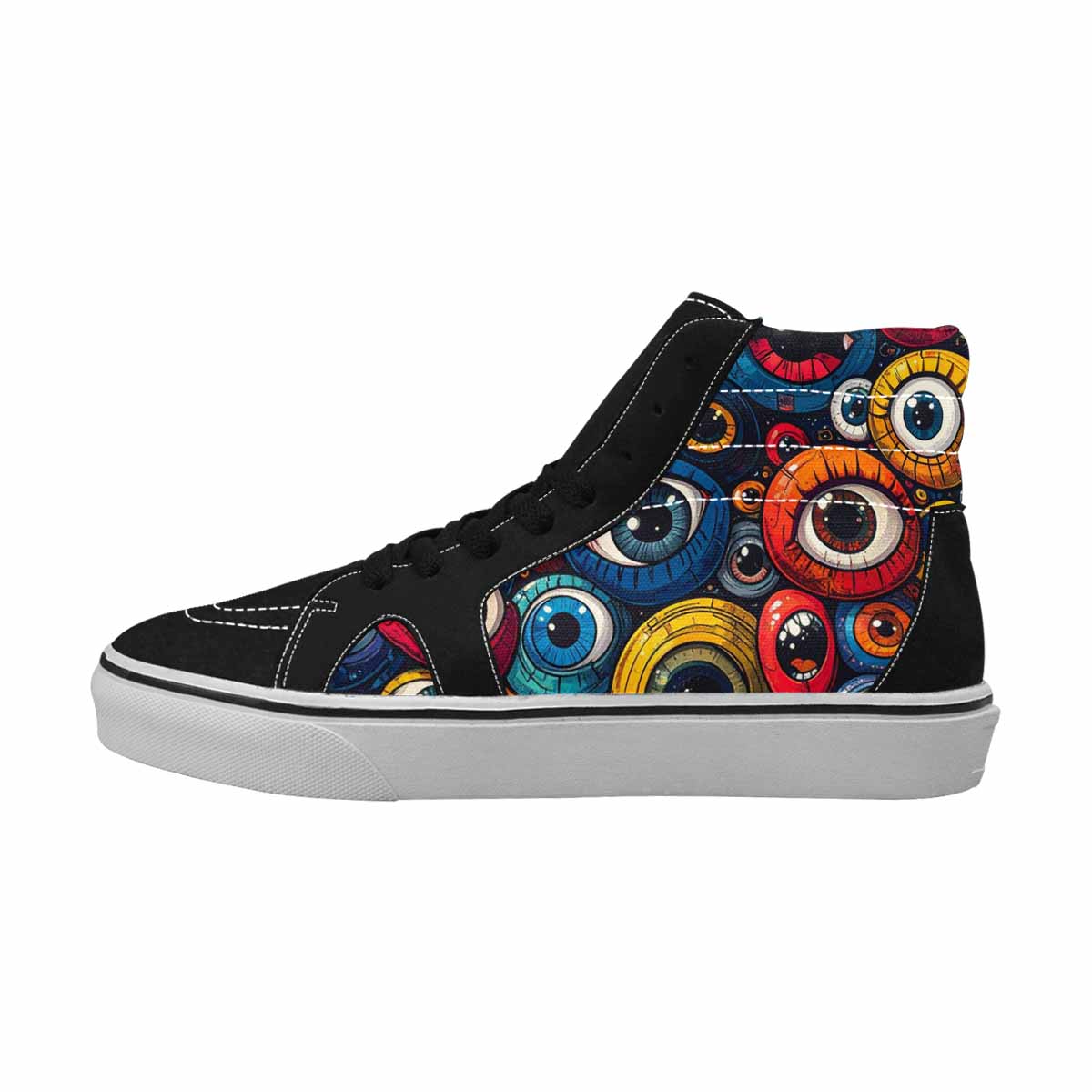 MEN'S Cartoon Eyeballs High Top Canvas Y2K Custom Shoes