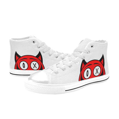 MEN'S Devil Men’S High Top Canvas Surreal Custom Sneakers