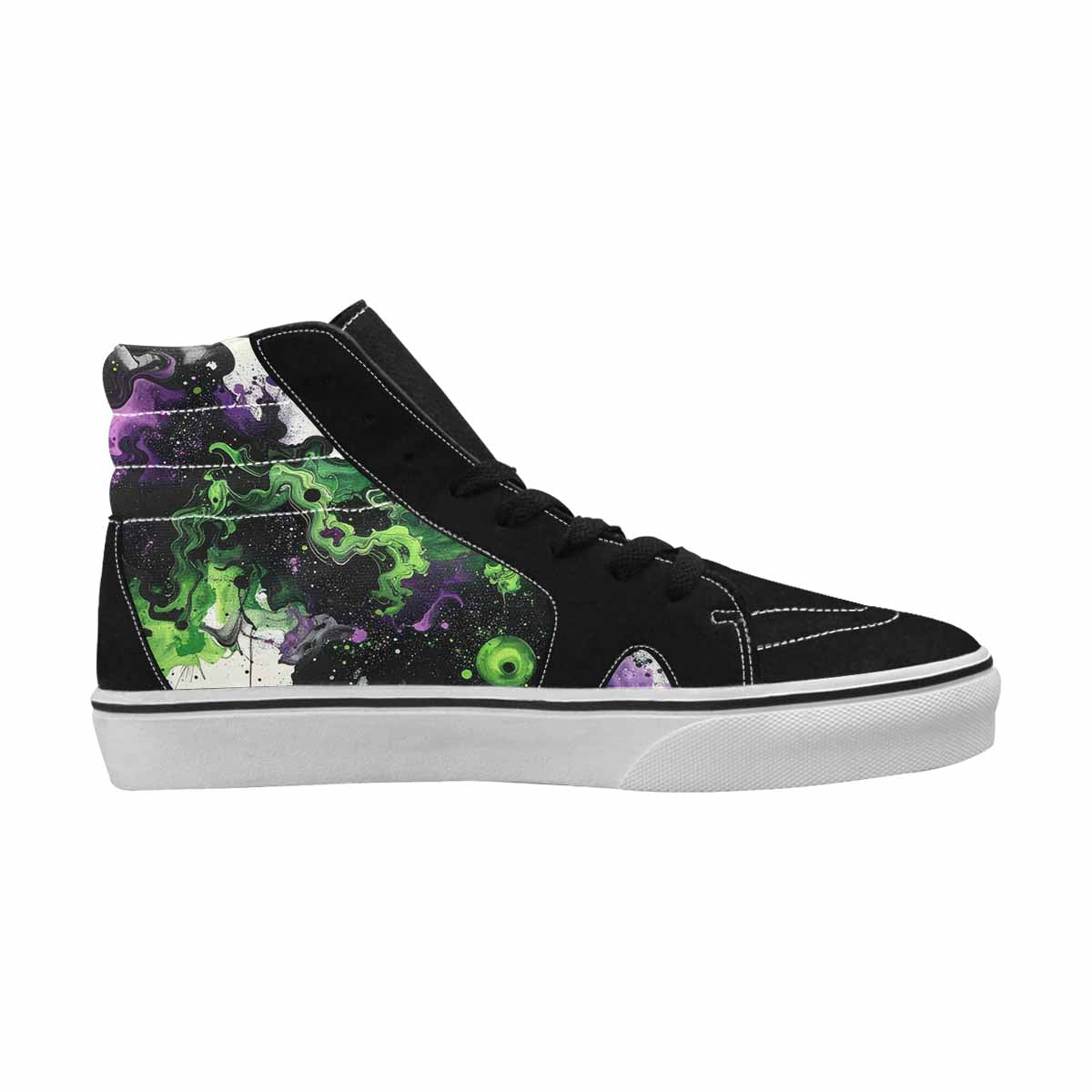 MEN'S Galaxy Nebula High Top Canvas Neon Fantasy Custom Shoes