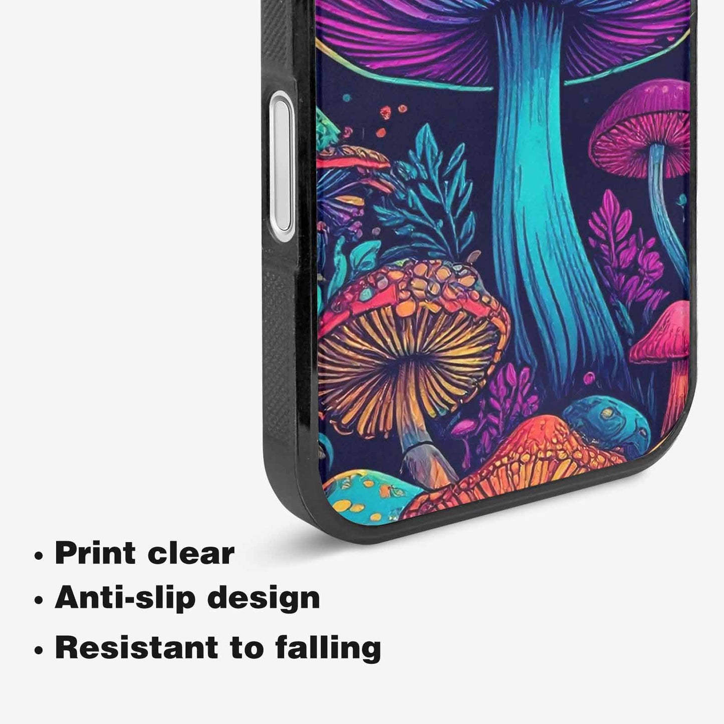 iPhone 16 Case — Psychedelic Mushroom Custom Personalized Phone Cover, Custom Print Case Cover