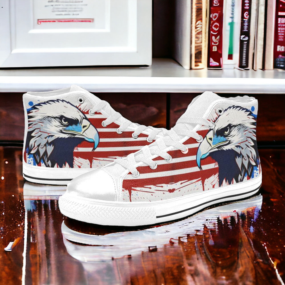 Butterfly Rainbow Teal Gold Unique WOMEN Bold Art - Freaky Shoes | Custom Art Sneakers