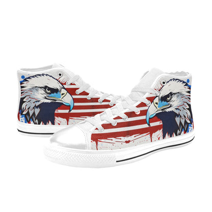 MEN'S Patriotic Eagle Art Men’S High Top Canvas Dreamcore Custom Shoes