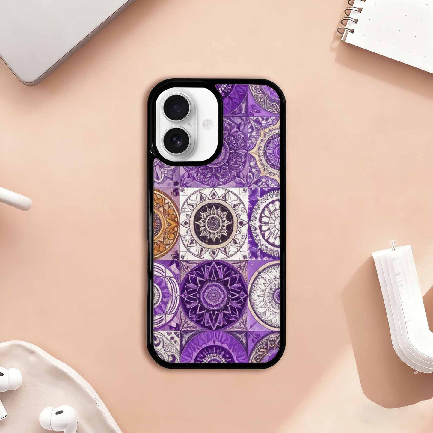 iPhone 17 Case — Small Mandala Pattern, Randomly Floral, Custom Made Phone Cover