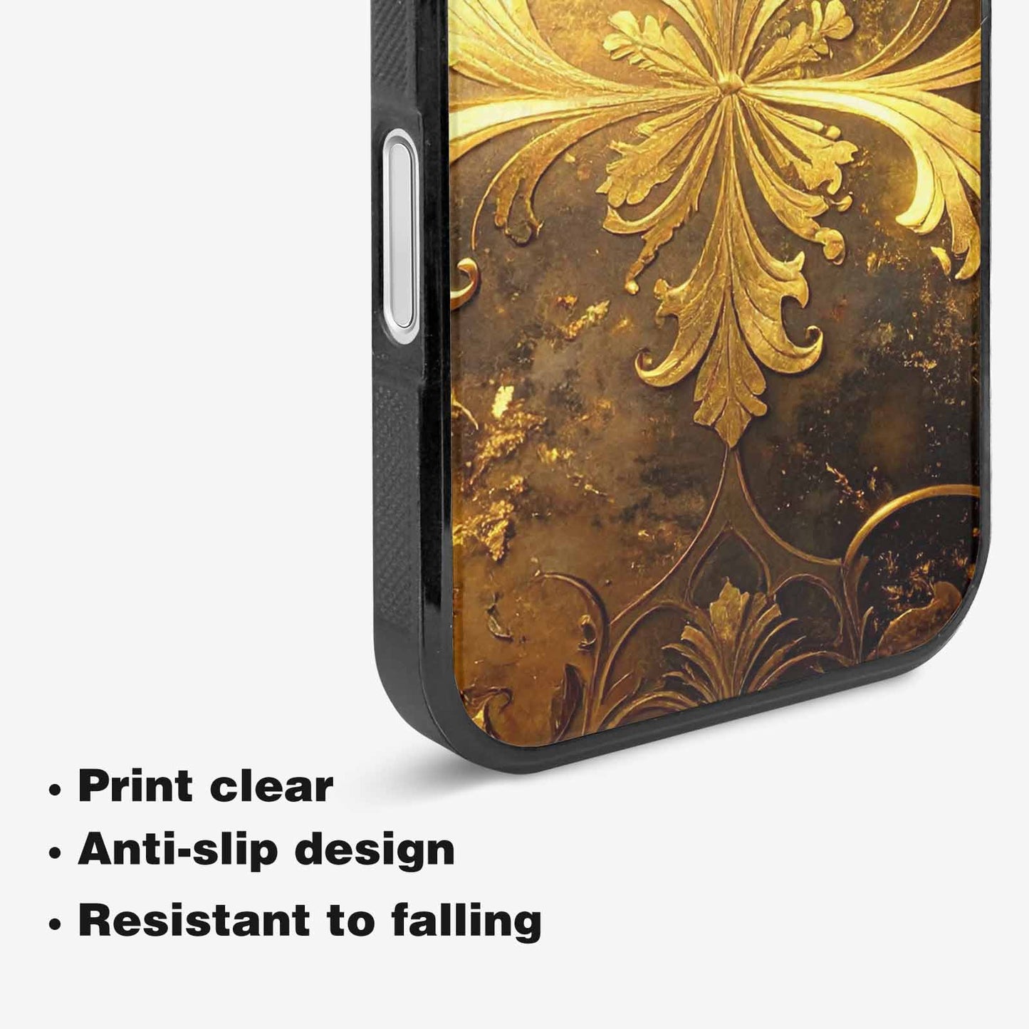 iPhone 16 Case — Klimt Gold Leaf Artwork Pattern, Custom Designed Case Cover