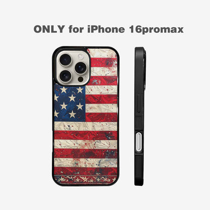 iPhone 16 Pro Max Case — American Flag Stars And Stripes Motif, Unique Phone Case Design
