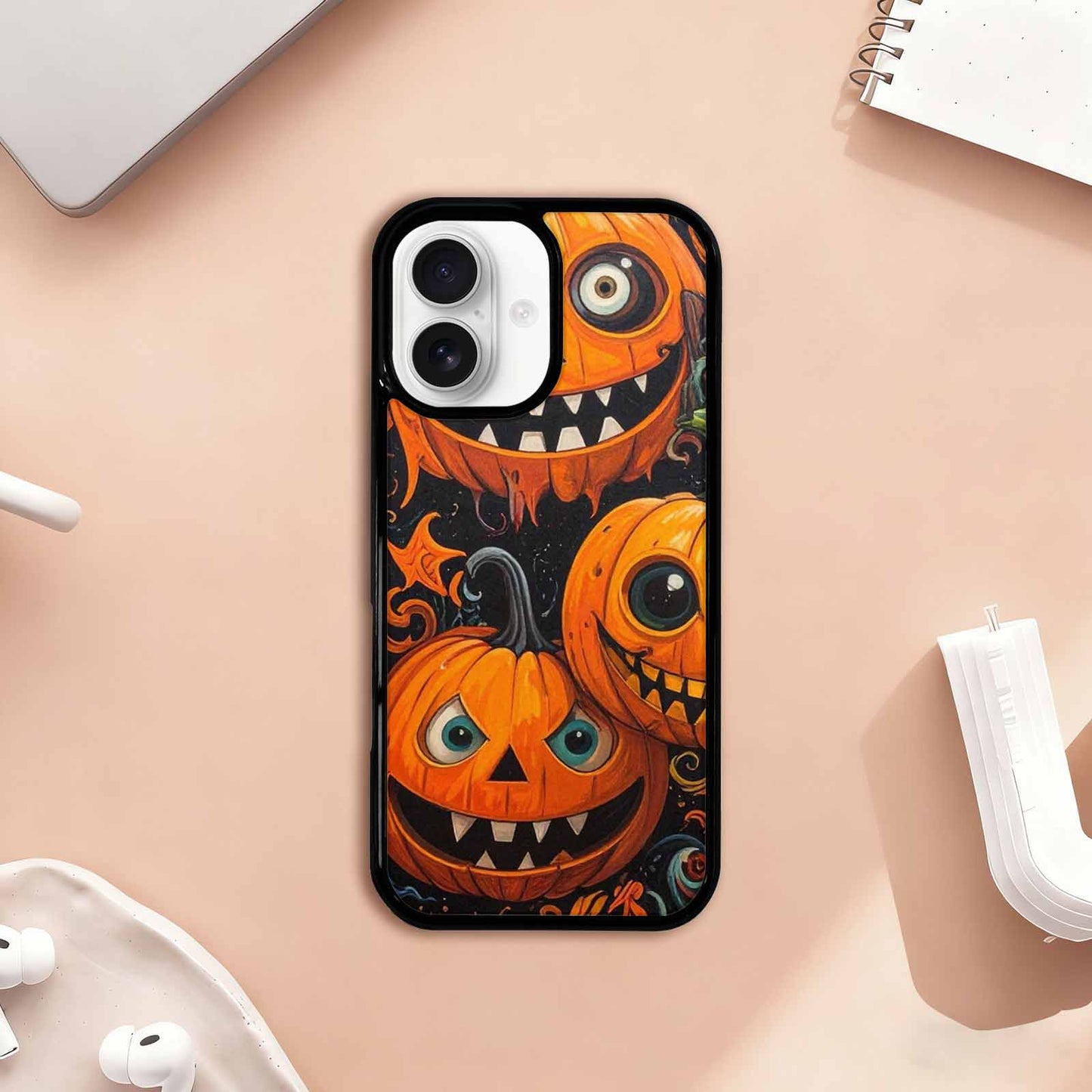 iPhone 17 Case — Cartoon Pumpkin Monster Cartoon Cute, Unique Phone Case Design