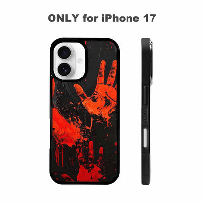 iPhone 17 Case — Splatter Paint Art Hand Original Art, Original Design Phone Case