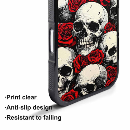 iPhone 17 Pro Case — Skull Dark Art Gothic Print Gothic, Custom Designed Case Cover