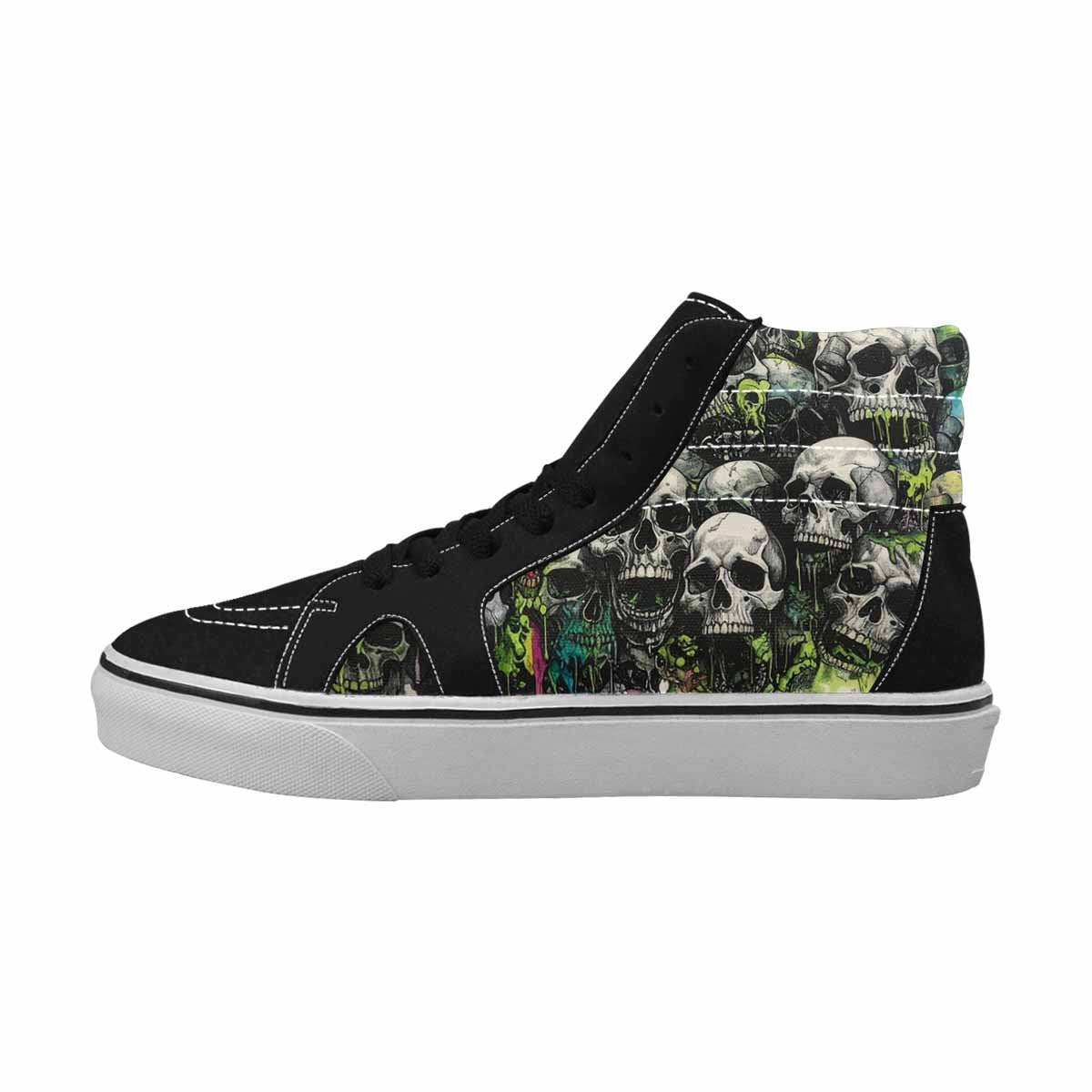 MEN'S Rainbow From Skull S High Top Canvas Surreal Shoes