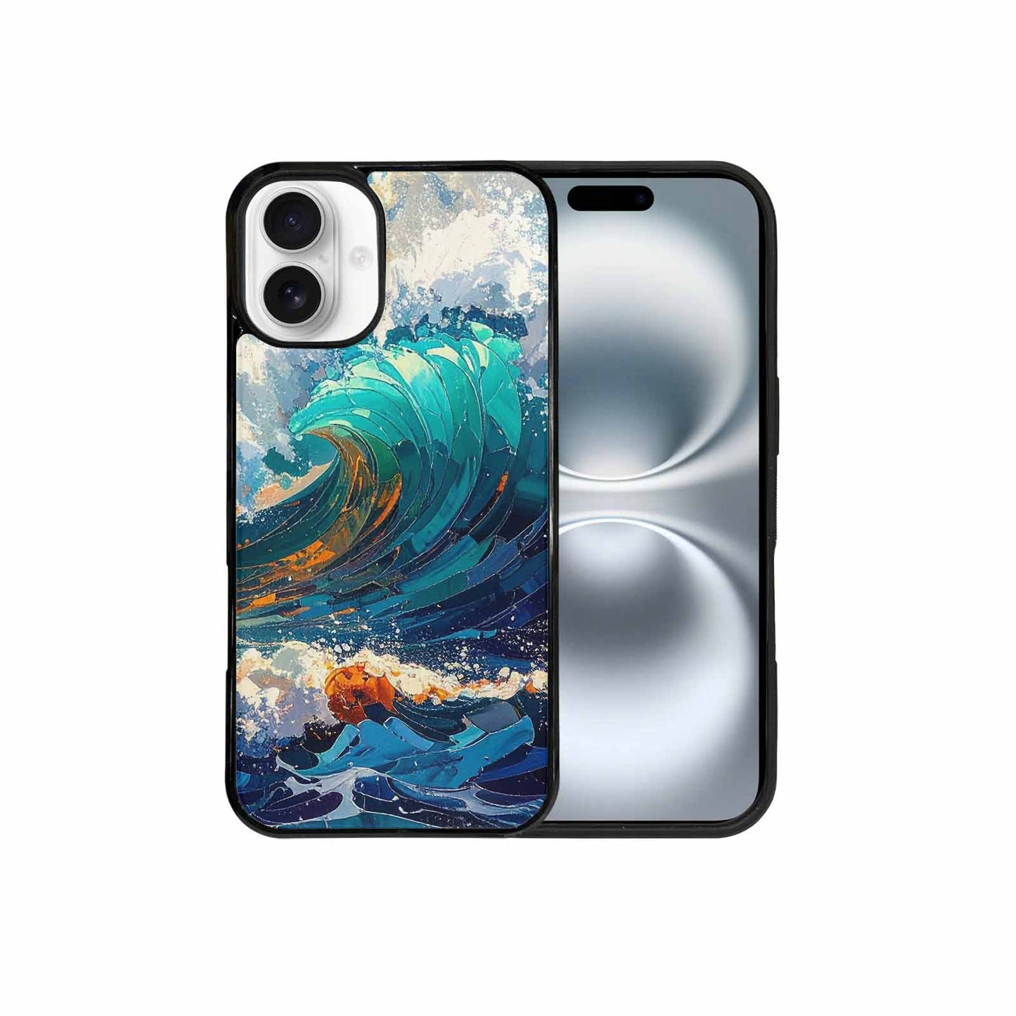 iPhone 16 Plus Case — Wave Crest Splash Wave Crest Splash, Personalized Phone Case