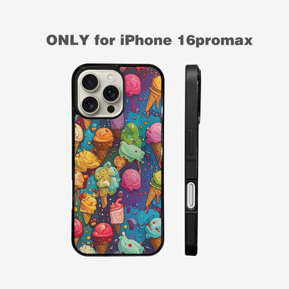 iPhone 16 Pro Max Case — Ice Cream Motif Ice Cream Motifs, Unique Phone Case Design