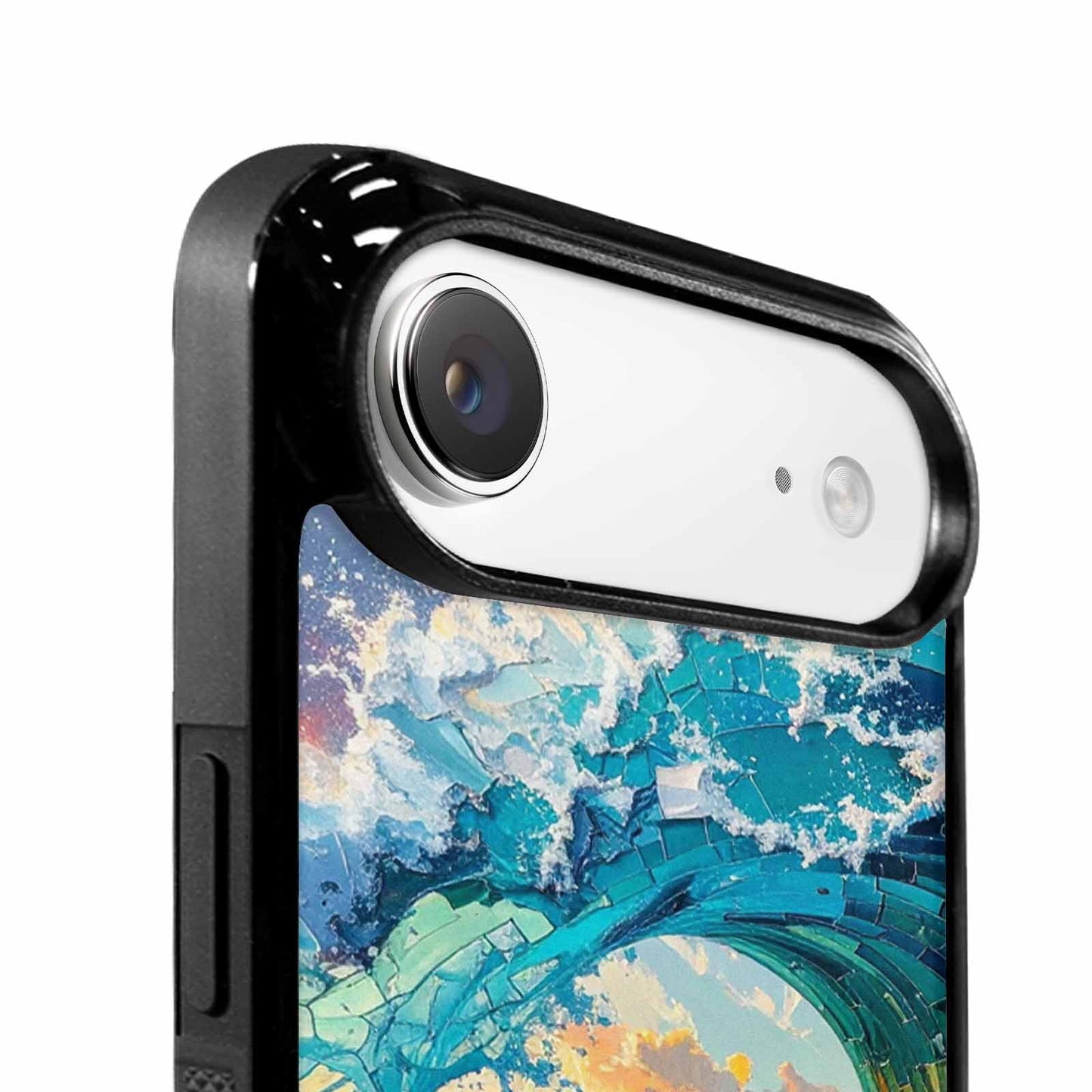 iPhone 17 Air Case — Wave Crest Splash Wave Crest Watercolor, Personalized Phone Case