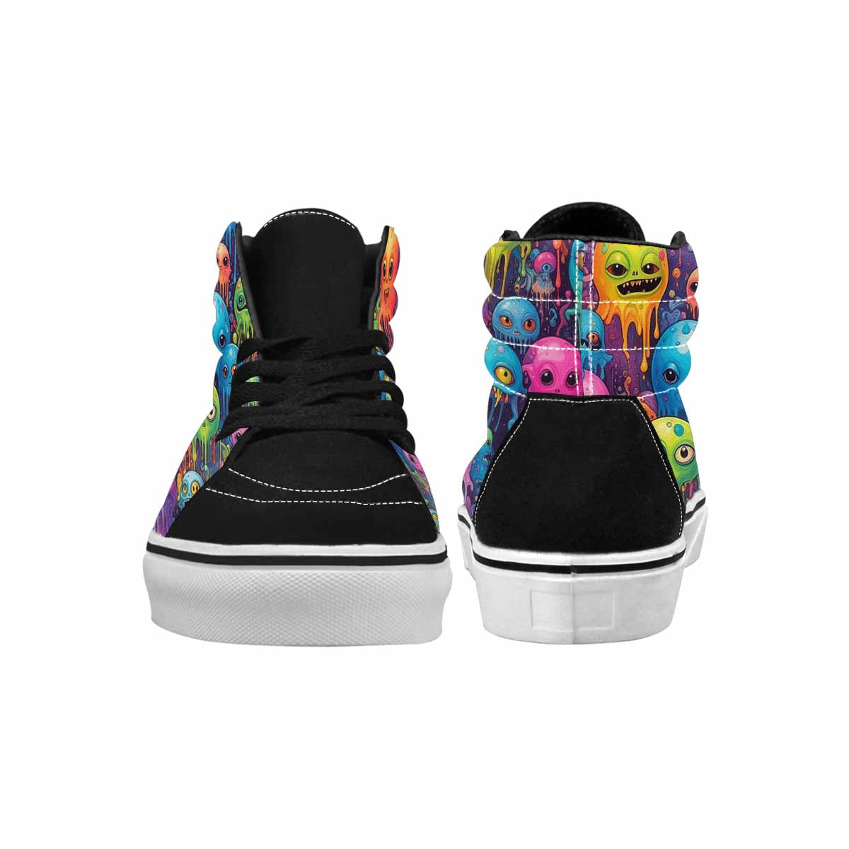 MEN'S Aliens  Tie Dye High Top Canvas Aesthetic Shoes