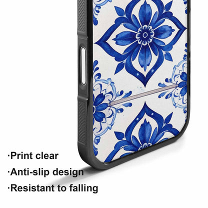 iPhone 17 Case — Mexican Talavera Tile Pattern, Floral, Custom Printed Phone Case