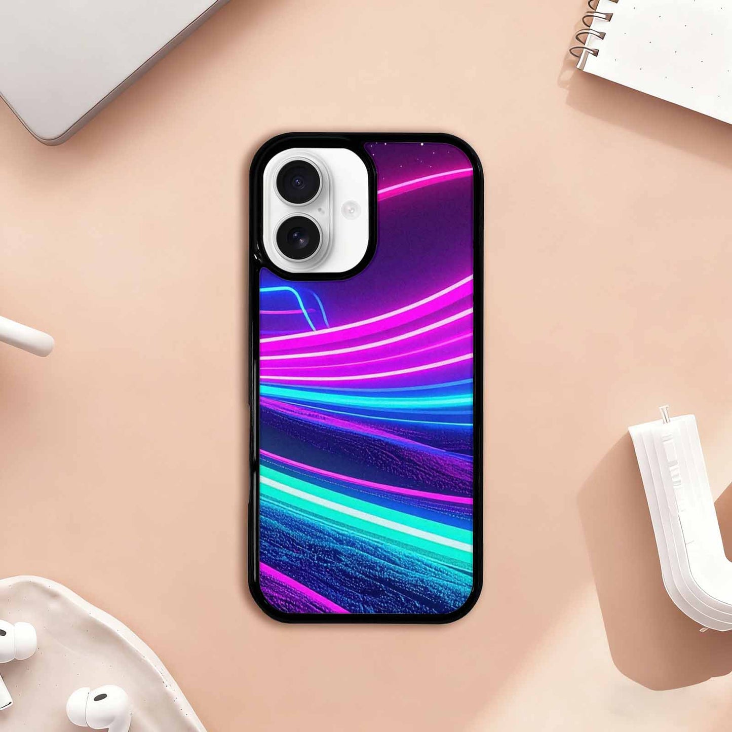 iPhone 17 Case — Neon Cartoon Retro Vintage, Custom Designed Case Cover