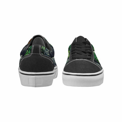 MEN'S Snake Skin Reptile Canvas Lace-Up Vivid Sneakers