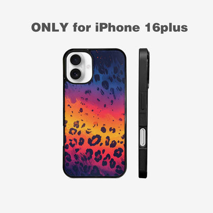 iPhone 16 Plus Case — Leopard Print Gradient, Customized Protective Case