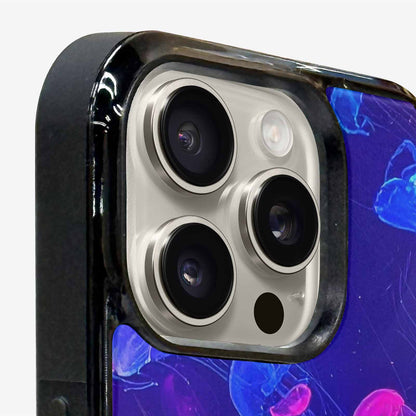 iPhone 16 Pro Max Case — Jellyfish Glow Jellyfish Glow Pattern Hundreds, Custom Print Case Cover