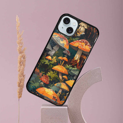 iPhone 15 Plus Case — Mushrooms Camomushrooms Patter, Custom Made Phone Cover