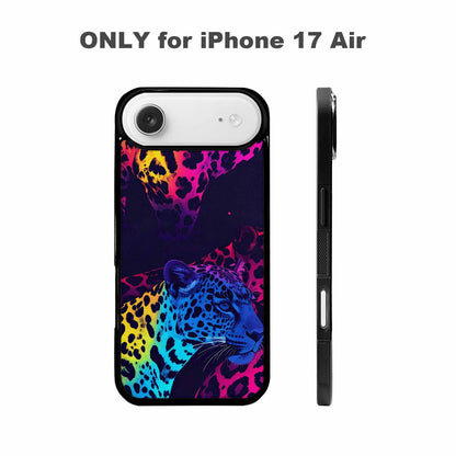iPhone 17 Air Case — Leopard Print Neon Seamless Pattern Animal, Customized Protective Case