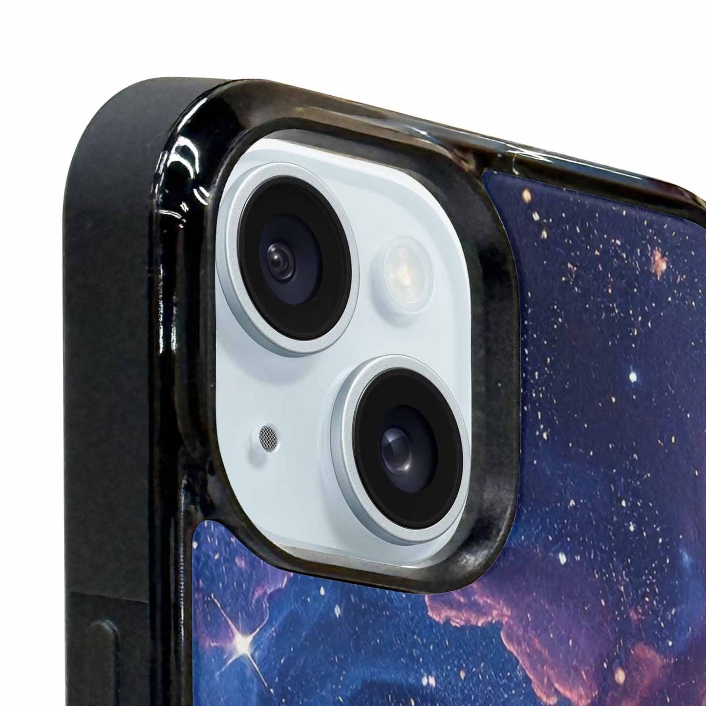 iPhone 15 Case — Nebula Texture With Dense Star Cluster, Personalized Phone Case