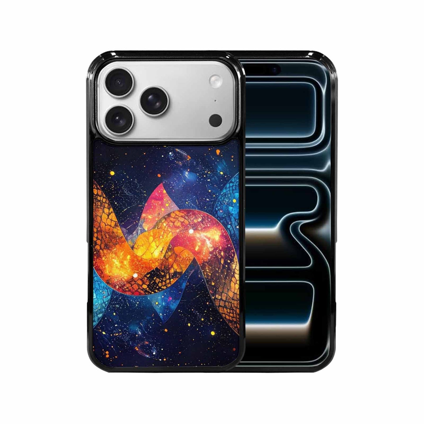 iPhone 17 Pro Max Case — Snake Print Galaxy Seamless Animal Print, Custom Print Case Cover