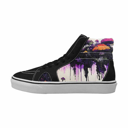 MEN'S Rainbow Drip Mushrooms High Top Canvas Aesthetic Shoes