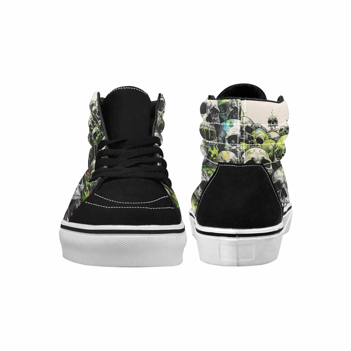 MEN'S Rainbow From Skull S High Top Canvas Surreal Shoes