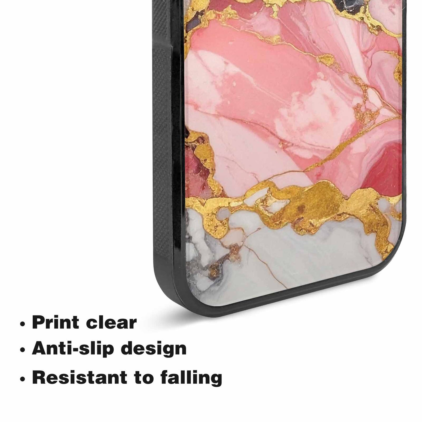 iPhone 15 Plus Case — Marble Vein Marble Veins Pattern Hundreds, Custom Art Phone Cover