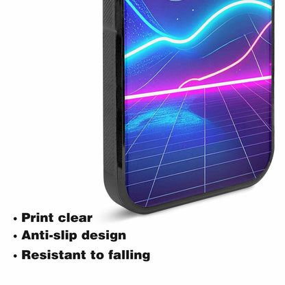 iPhone 15 Plus Case — 1980s Neon Cartoon Art Pattern, Unique Phone Case Design