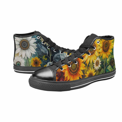 WOMEN'S Blend Melt Them High Top Canvas Vibrant Chaos Custom Shoes