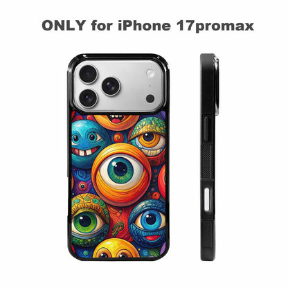 iPhone 17 Pro Max Case — Seamless Tileable Pattern Of Cartoon Cute, Custom Printed Phone Case