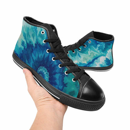 MEN'S Tie Dye - High Top Canvas Cottagecore Shoes