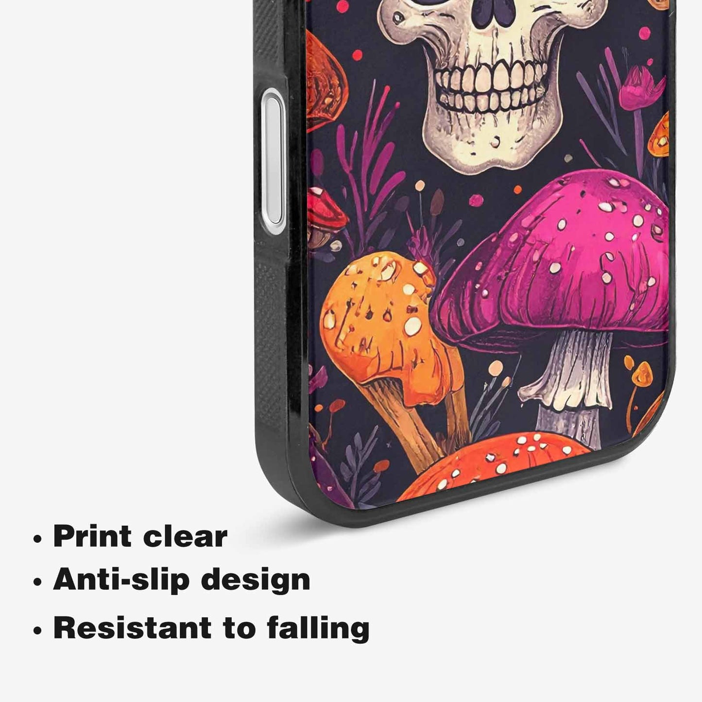 iPhone 16 Case — Mushroom Skulls Custom, Customized Protective Case