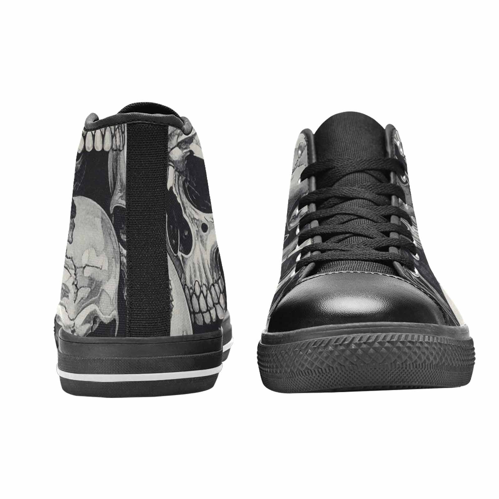 WOMEN'S Skulls - Classic High Top Canvas Neon Fantasy Custom Shoes